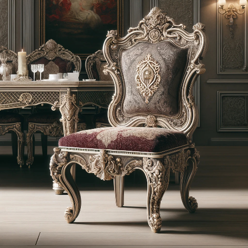 chaise baroque de salle à manger